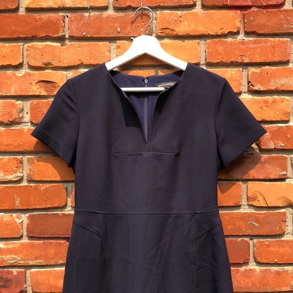 Banana Republic A Line Navy Work Dress - Picture 2 of 4
